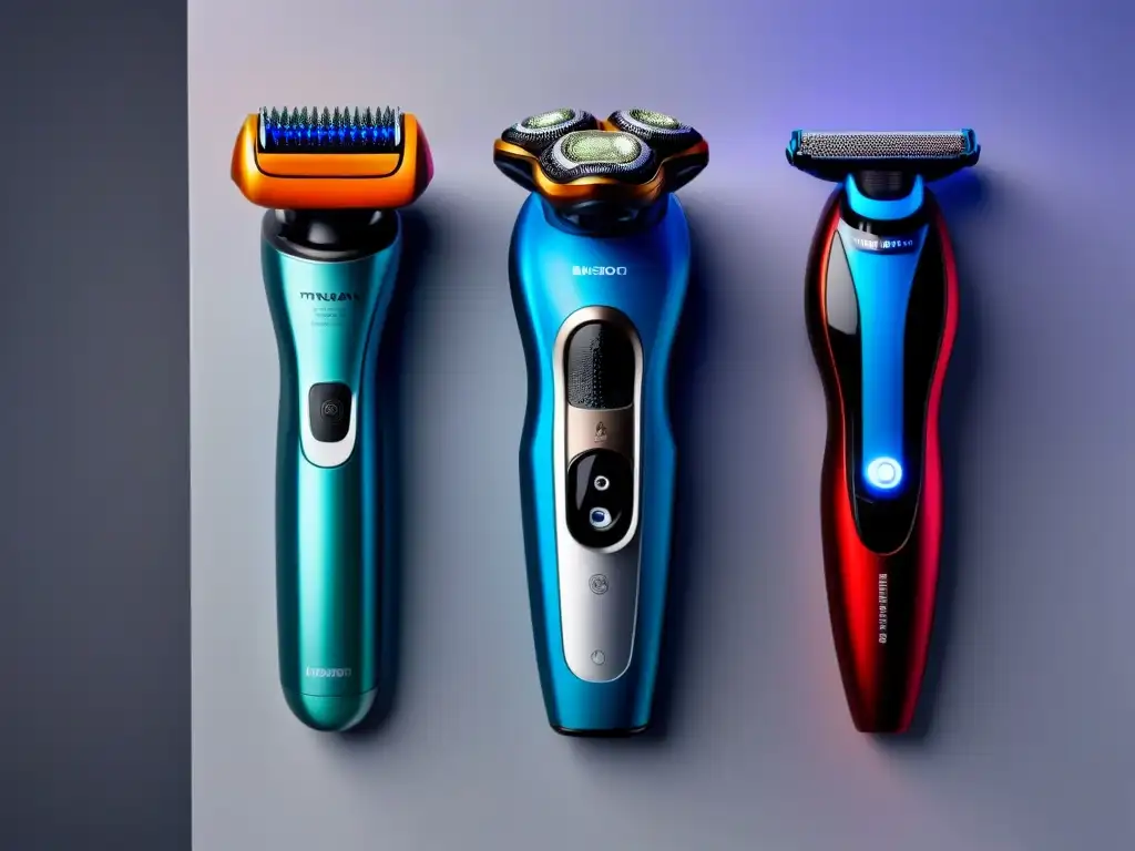 Accesorios de alta tecnología para depilación eléctrica Accesorios hightech para depiladoras eléctricas destacan funciones avanzadas en diseño futurista