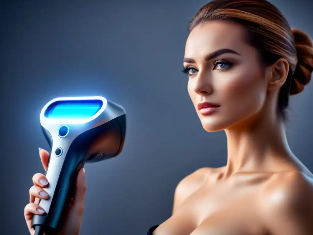 Dispositivo láser de depilación de alta tecnología Avances tecnológicos en cuidado de depilación: dispositivo láser de vanguardia con funciones avanzadas y diseño innovador