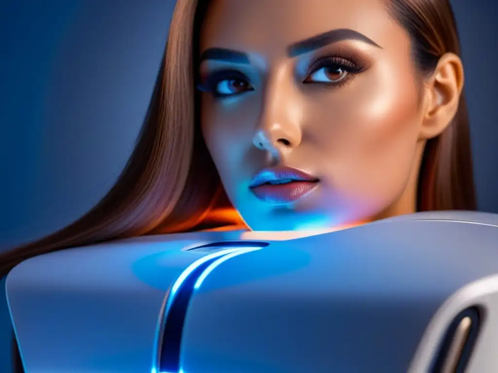 Depilación láser de última generación: tecnología y belleza avanzada Avanzada máquina de fotodepilación profesional en acción