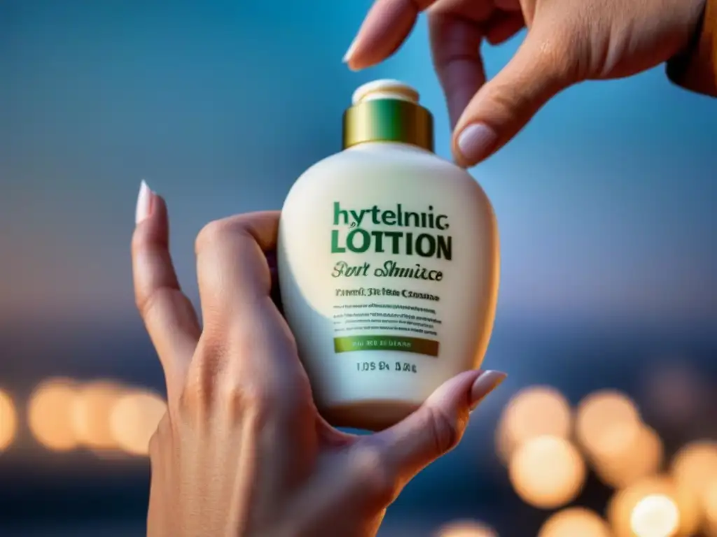 Consejos piel sensible depilación: Mano aplica suave loción post-depilación en piel suave