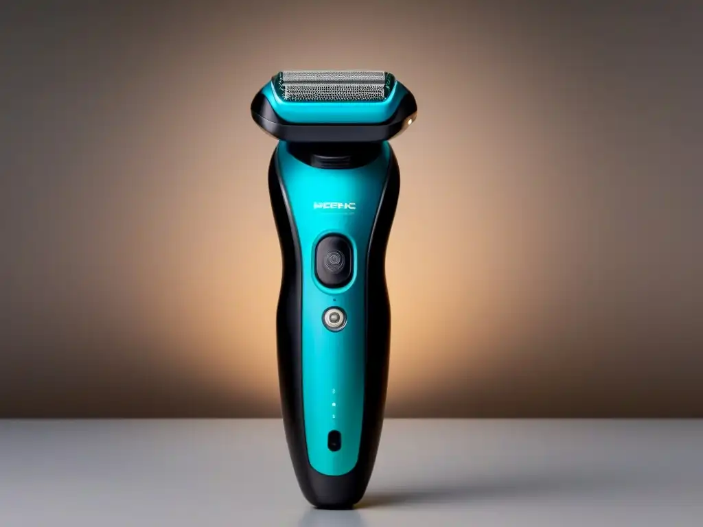 Removedor de vello eléctrico para piel sensible: diseño moderno y suave Depiladora eléctrica para pieles atópicas con diseño ergonómico y cuchillas hipoalergénicas, en iluminación suave