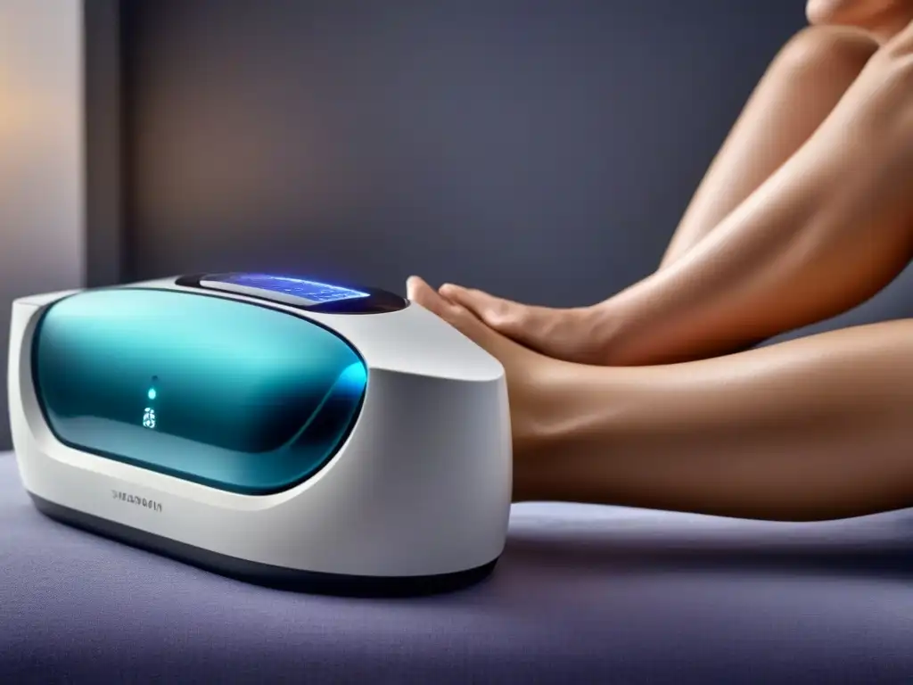 Depiladora eléctrica para piel sensible: diseño moderno y efectivo Depiladora eléctrica para pieles atópicas en un entorno de spa sereno