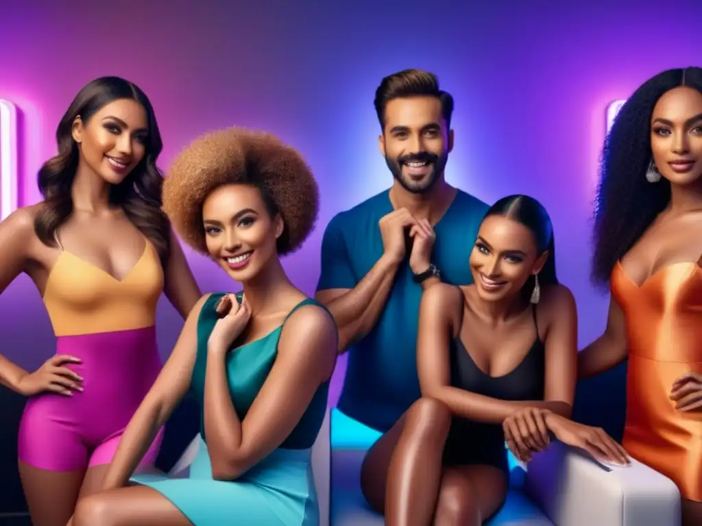 Estudio de depilación: Tendencias modernas en belleza Descuentos en métodos de depilación: Grupo diverso sonriendo en un salón moderno, mostrando técnicas de depilación