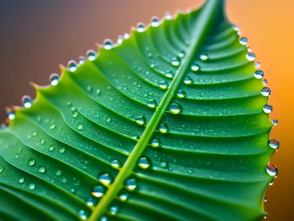 Detallada imagen de una hoja de sábila verde siendo cortada, gel y gotas de agua brillando bajo luz intensa