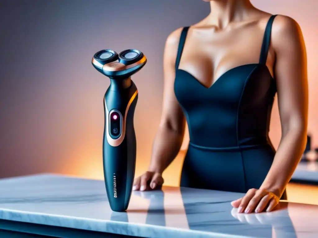 Dispositivo láser doméstico elegante y avanzado para depilación Dispositivo futurista de fotodepilación casera con tecnología avanzada
