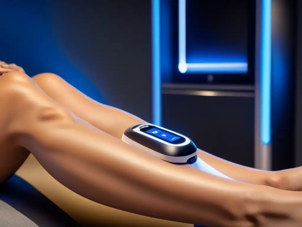 Dispositivo láser de depilación con diseño futurista y tecnología innovadora, destacando en el mercado de innovaciones en fotodepilación