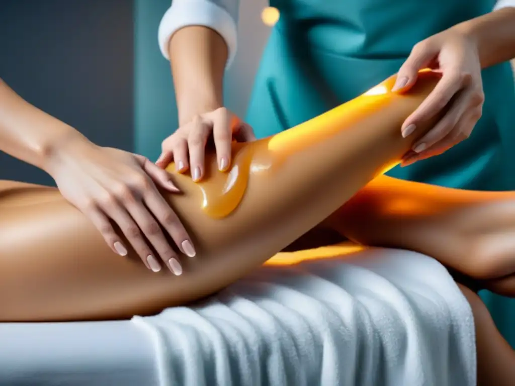 Contraste de cera: cálido vs frío en estética Experiencias opuestas: cera caliente y fría en un salón de belleza