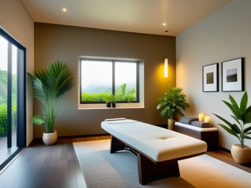 Exquisita depilación natural con cuidado en lujoso spa de serena atmósfera