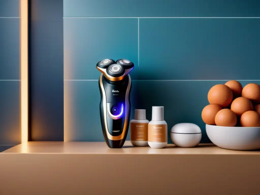 Un grupo diverso disfruta de las mejores depiladoras eléctricas 2024 en un baño moderno y luminoso