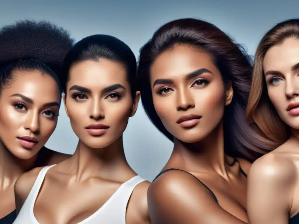 Armpits suaves y sin vello: diversidad y confianza Un grupo diverso de personas muestra axilas suaves y sin vello en un entorno moderno y profesional