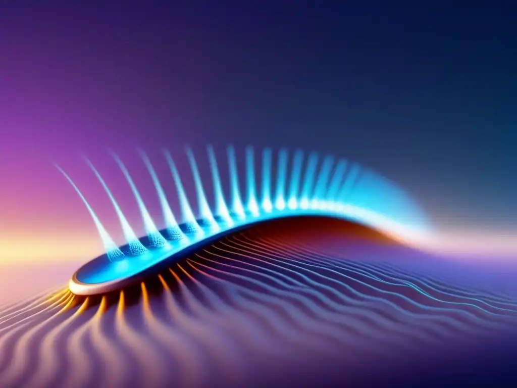 Depilación ultraprecisa con ondas de sonido: innovación tecnológica Una imagen detallada de una innovadora depilación con sonido, mostrando precisión y tecnología de vanguardia en un dispositivo futurista
