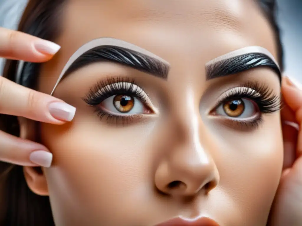 Depilación con hilo: Precisión y delicadeza Manos expertas realizando depilación con hilo ecológica, técnica precisa y delicada