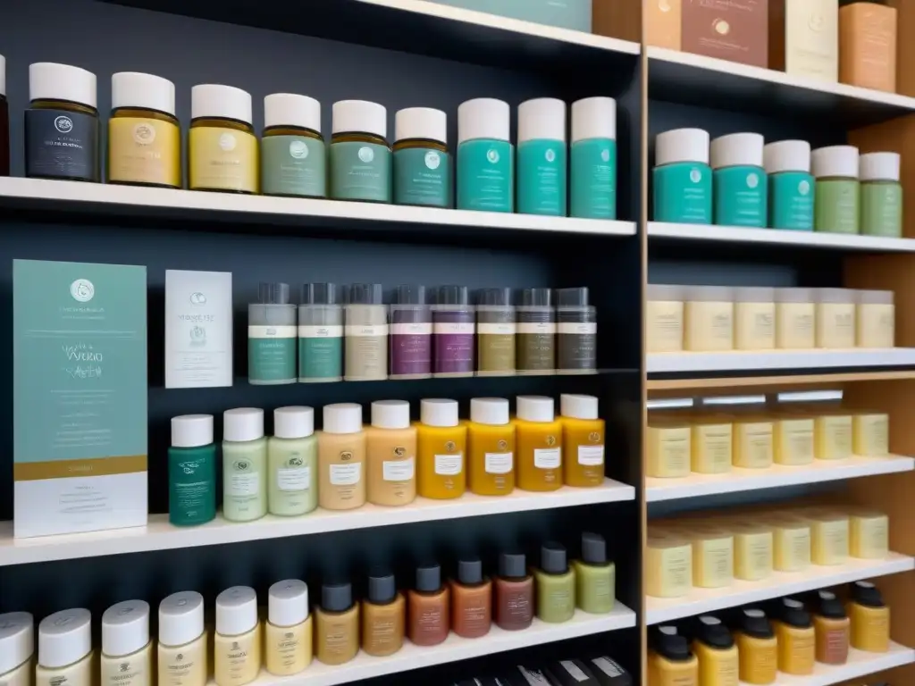 Productos de depilación: variedad de ceras para resultados profesionales Exhibición moderna de productos de depilación con cera