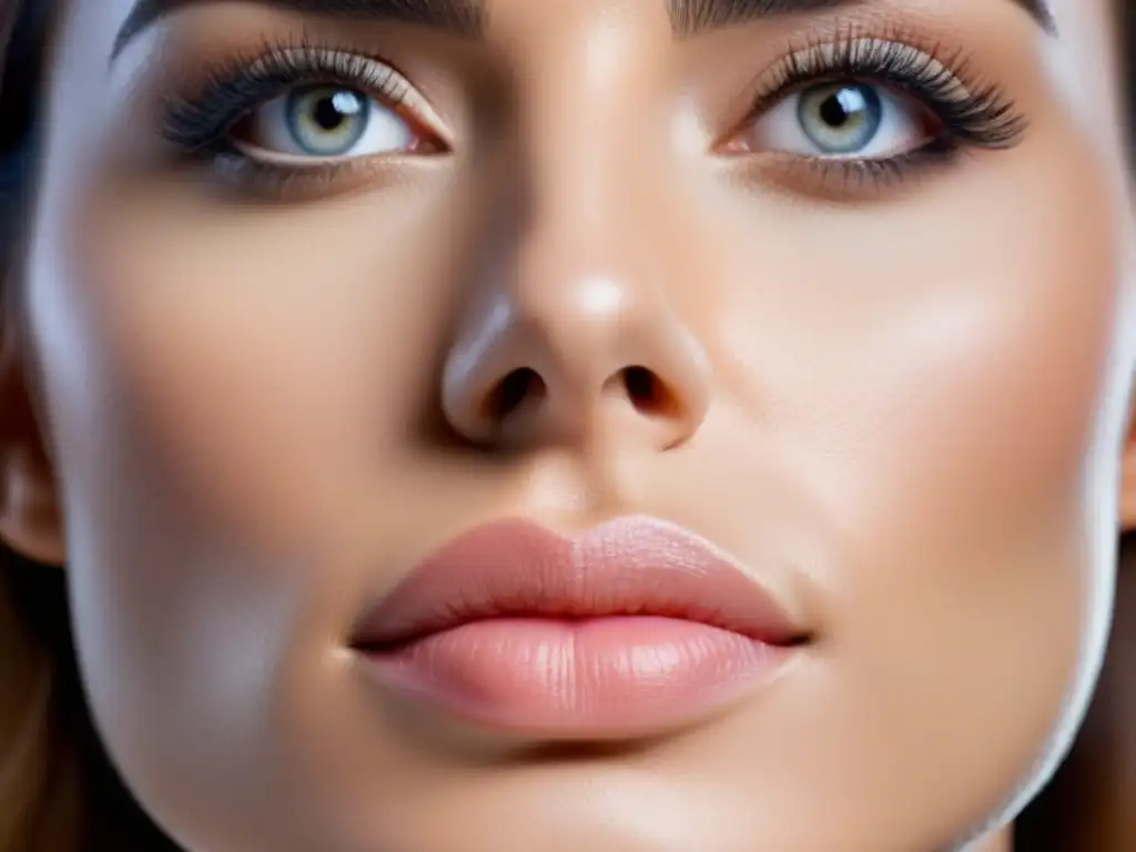 Piel impecable sin vello: depilación facial efectiva La piel radiante y suave de una mujer tras un tratamiento de depilación facial