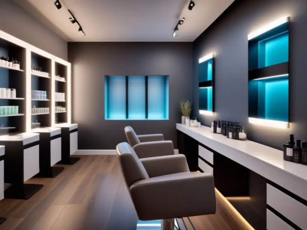 Salón de belleza exclusivo: descuento en depilación Un salón de belleza moderno y elegante con estética minimalista
