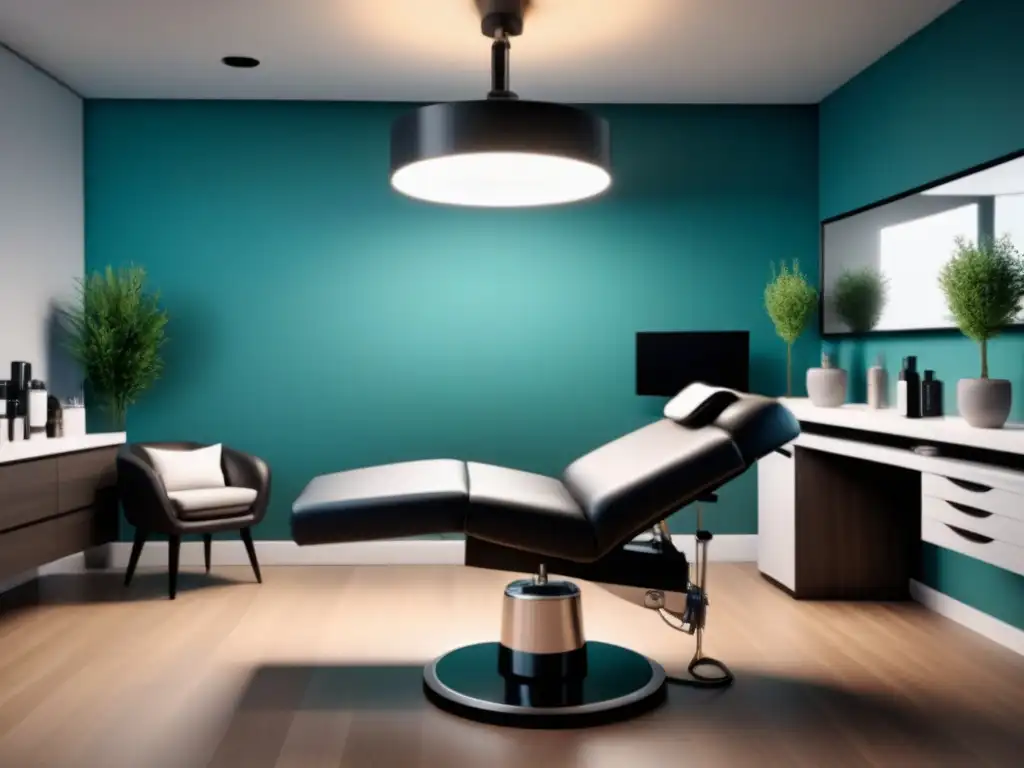 Salón de belleza moderno: depilación con tecnología láser de vanguardia Salón de belleza moderno con las mejores técnicas de depilación 2021: tecnología láser de vanguardia en acción