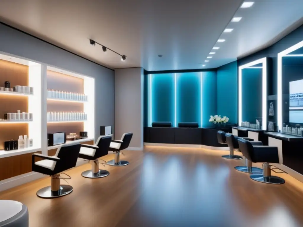 Salón de belleza moderno: métodos de depilación trendy Salón de belleza moderno con métodos de depilación de tendencia
